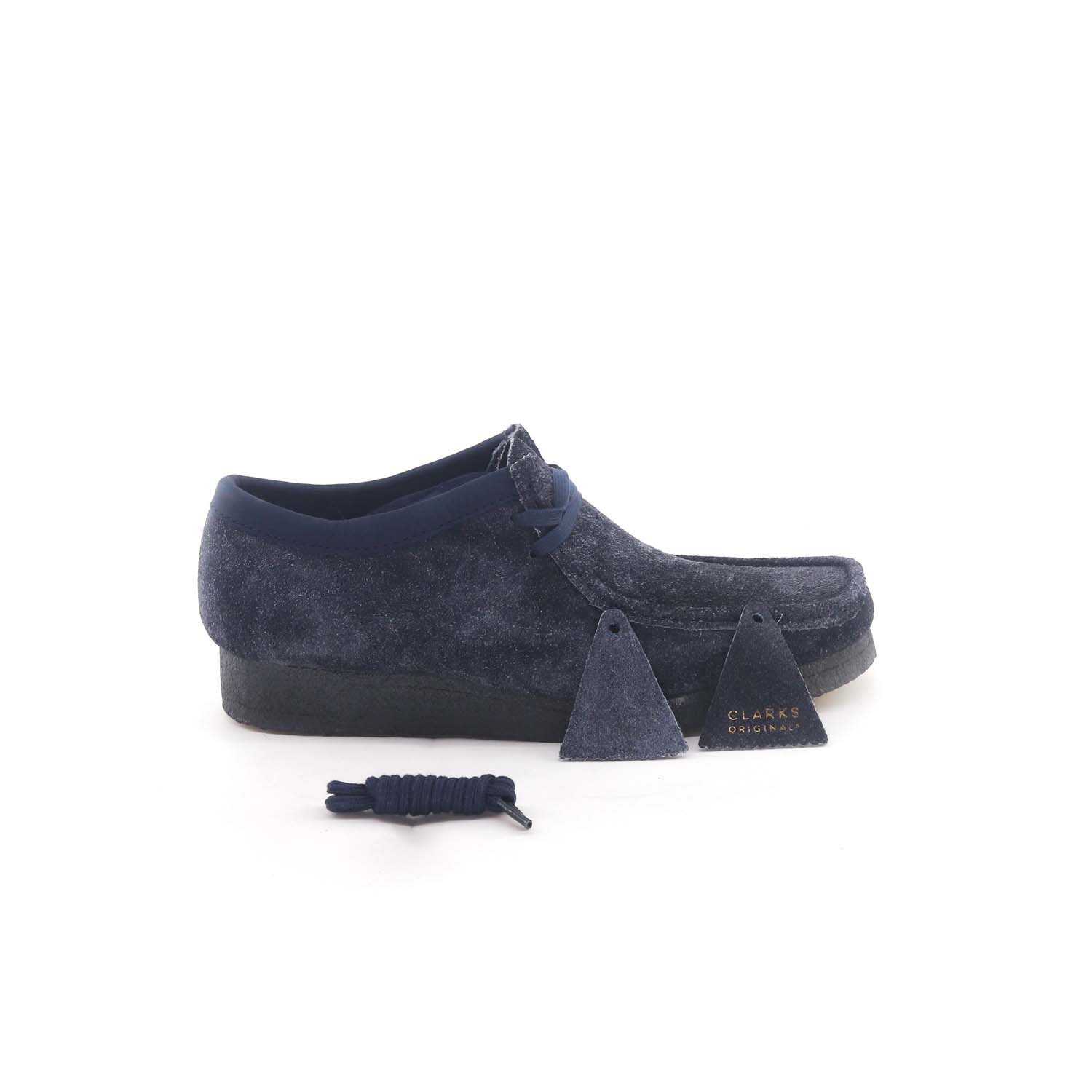 Clarks Wallabee Camoscio Ink Hairy